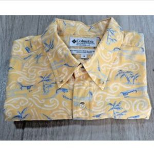 Columbia Sportswear Mens Button Down Sharks Medium